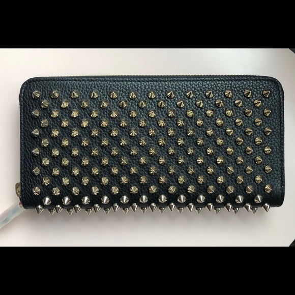 CHRISTIAN LOUBOUTIN-AUTHENTIC NWT Spike WALLET - Picture 4 of 15